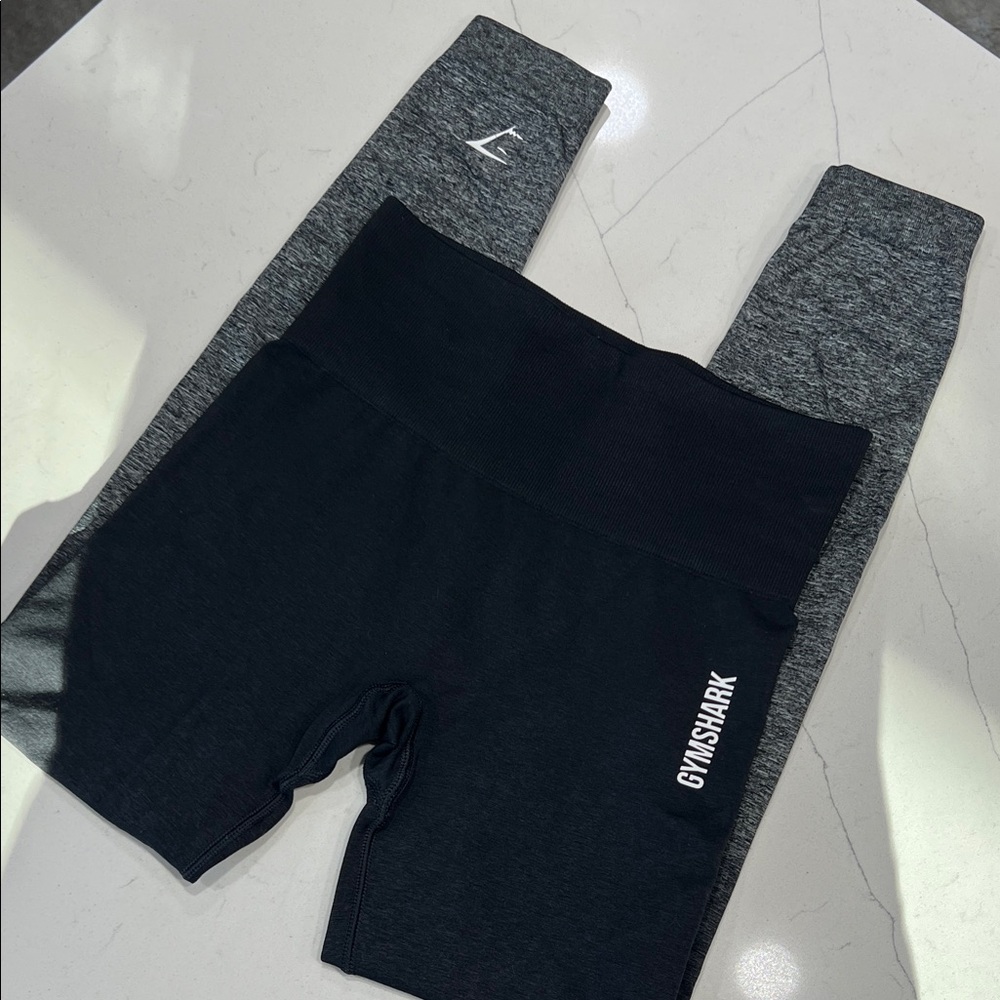 Gymshark Charcoal and Black leggings